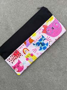Pencil Cases: Pencil Case - Kitty Kats