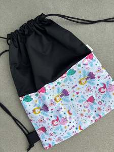 On Sale: Deluxe Swim Bag - White Fairytales (side way design)