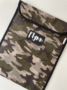 Khaki Camo: Book Bag - Khaki Camo