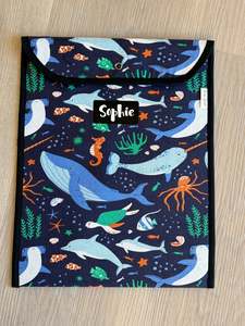 Whale Tail 1: Book Bag - Whale Tail