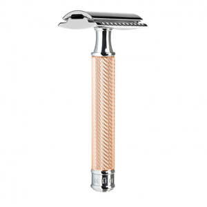 Safety Razors: Muhle Traditional R89 Closed Comb Safety Razor Rose Gold