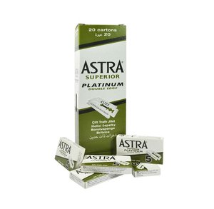Safety Razors: Astra Platinum Double Edge Safety Razor Blades 100 Blades