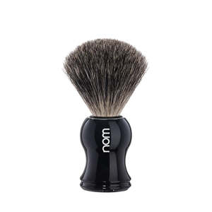 Shaving Brushes: Muhle NOM Gustav Black Pure Badger Shaving Brush
