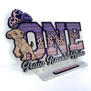 Plaques: 01A number key with cartoon character