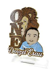 Street Keys: 01U word one with lion head and portrait key