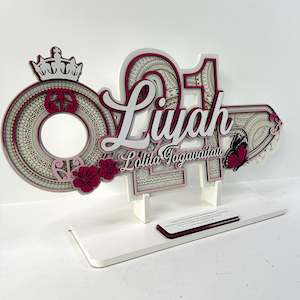 Number Keys: NK58 pink queen