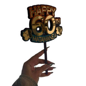 Cake Toppers: 11- cake topper with flowers