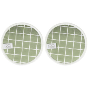 Mama: Khaki Gingham Breast Pads