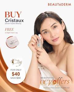 Beautederm Promotion: July Promo for Cristaux Zerum Hydra-Beauty Skin Brightening Serum 30ml