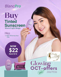Blancpro Promotion: Glow Start Promo for BlancPro Tinted Sunscreen 50ml (warm beige)