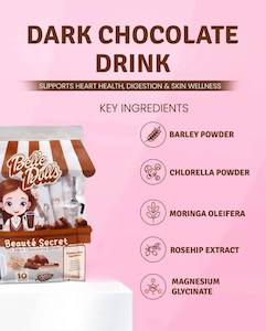 Belle Dolls Dark Chocolate Drink with Rice Crispies 10sachets