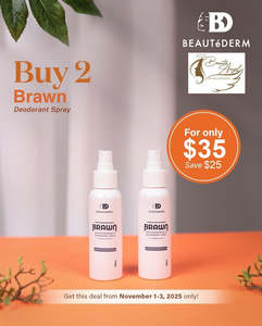Our: November Glow Deals for BRAWN Antiperspirant & Deodorant Spray 100ml
