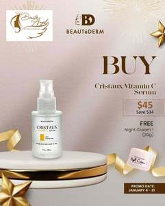 Beautederm Promotion: July Promo for Cristaux Vitamin C Serum 30ml