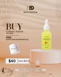 Beautederm Promotion: July Promo for Cristaux Retinol Serum 30ml