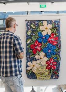 Wall Art: Bountiful | Giant Embroidery Tapestry | 1mt x 1.5mt