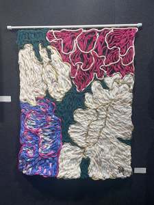 Pink & Cream Peonies | Giant Embroidery Tapestry | 1mt x 1.1mt