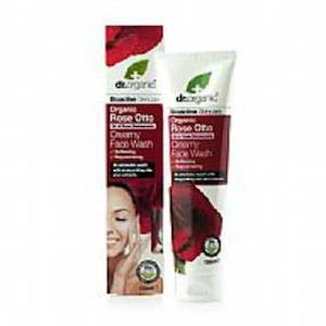dr.organic ROSE OTTO CREAMY FACE WASH 150ML