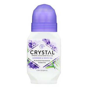 Deodorants: CRYSTAL ESSENCE LAVENDER & WHITE TEA 66ML