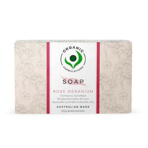 Organic Formulations Rose Geranium Soap