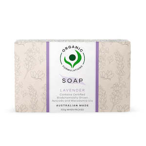 Soap Bars: Organic Formulations Lavender Soap