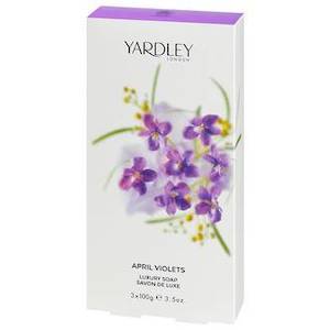 Soap Bars: YARDLEY APRIL VIOLETS SOAPS 3x 100G