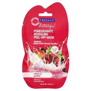 Facial Masks: FREEMAN POMEGRANATE REVEALING PEEL-OFF MASK 15ML SACHET