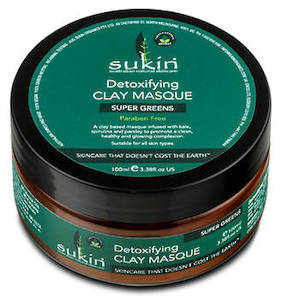 SUKIN SUPER GREENS-DETOXIFYING CLAY MASQUE 100ML