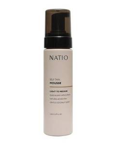 NATIO SELF TAN MOUSSE LIGHT TO MEDIUM 180ML