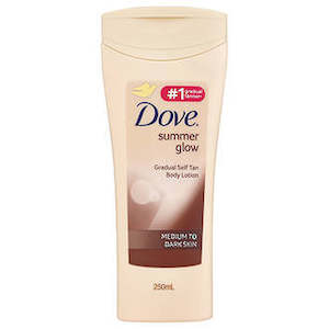 Self Tanning: Dove Summer Glow Nourishing Lotion Medium to Dark Skin