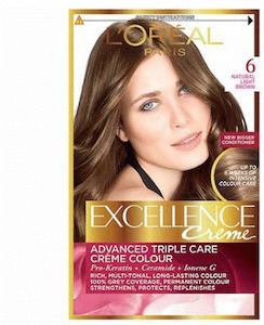 Brown: L'OREAL PARIS EXCELLENCE CREME 6 - LIGHT BROWN