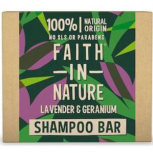 FAITH IN NATURE LAVENDER & GERANIUM SHAMPOO BAR