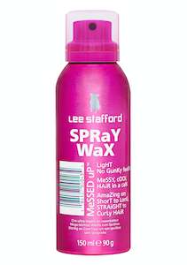 Hair Waxes: LEE STAFFORD MESSED UP SPRAY WAX 150ML