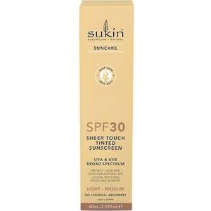 Sunscreens: SUKIN SUNSCREEN LIGHT/MEDIUM  LOTION 60ML