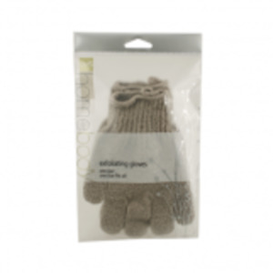 QVS HOMEBODY EXFOLIATING GLOVES - PEBBLE