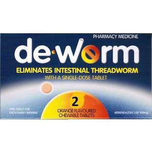 Remedies Reliefs: De.worm Orange Flavoured Chewable Tablets 2