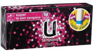 U BY KOTEX TAMPON SUPER 16 PACK
