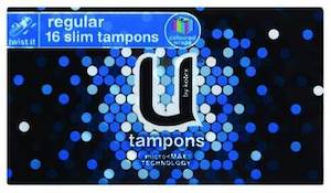 For Her: U BY KOTEX TAMPON REGULAR 16 PACK