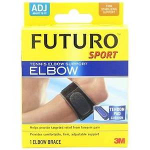 Braces Supports: FUTURO SPORT TENNIS ELBOW SUPPORT - ADJUSTABLE