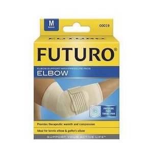 FUTURO ELBOW SUPPORT WITH PRESSURE PADS - MEDIUM