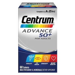 CENTRUM ADVANCE 50+ 60 TABLETS