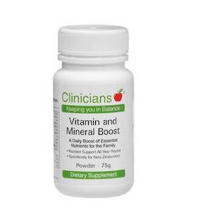 CLINICIANS VITAMIN & MINERAL BOOST POWDER 75G