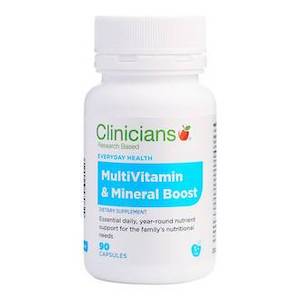 CLINICIANS MULTIVITAMIN & MINERAL BOOST 90 CAPS