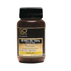 Go Healthy Nz: GO KRILL OIL 750MG REFLUX FREE 30 CAPSULES