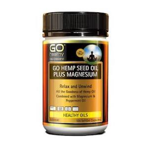 GO HEMP SEED OIL PLUS MAGNESIUM SoftGel CAPS 100