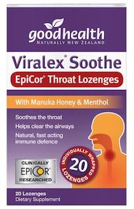 GOOD HEALTH VIRALEX 20 SOOTHE EPICOR THROAT LOZENGES