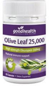 Good Health: GOOD HEALTH OLIVE LEAF 25,000 30 CAPSULES