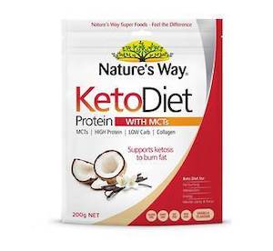 Natures Way: Natures Way KetoDiet Protein with MCTs Powder 120g