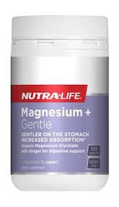 Nutra Life: NUTRA-LIFE MAGNESIUM + GENTLE 120 CAPSULES