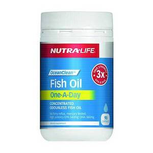 Nutra Life: NUTRA-LIFE FISH OIL ONE-A-DAY 90 CAPSULES