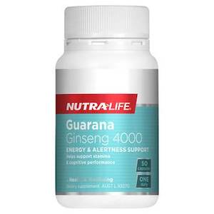 Nutra Life: NUTRA-LIFE GUARANA GINSENG 4000 50 CAPSULES